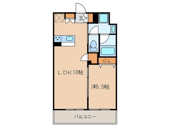 ラ・ぺルラ柿の木坂の物件間取画像